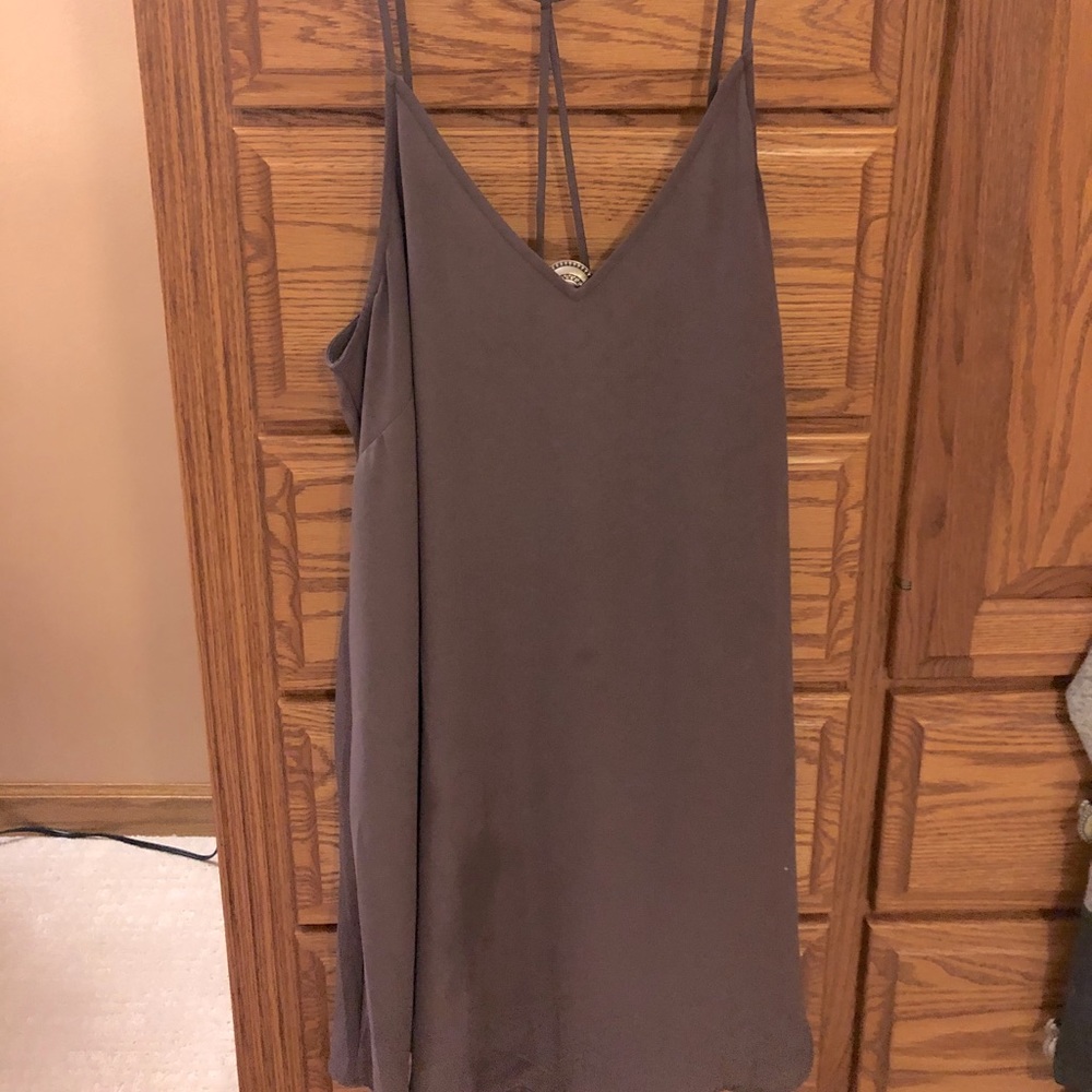 Light brown strappy dress